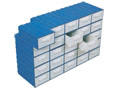 ES-105 Blok Plastik ekmeceli Kutu Raf